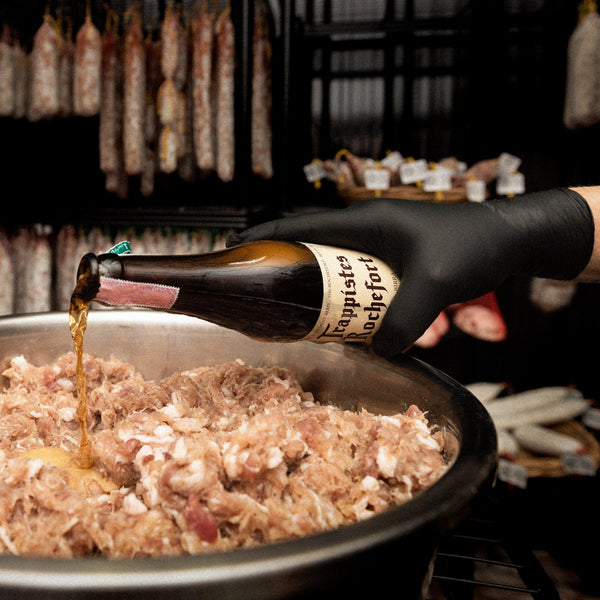 One month until the unveiling of our premium Trappist beer saucisson